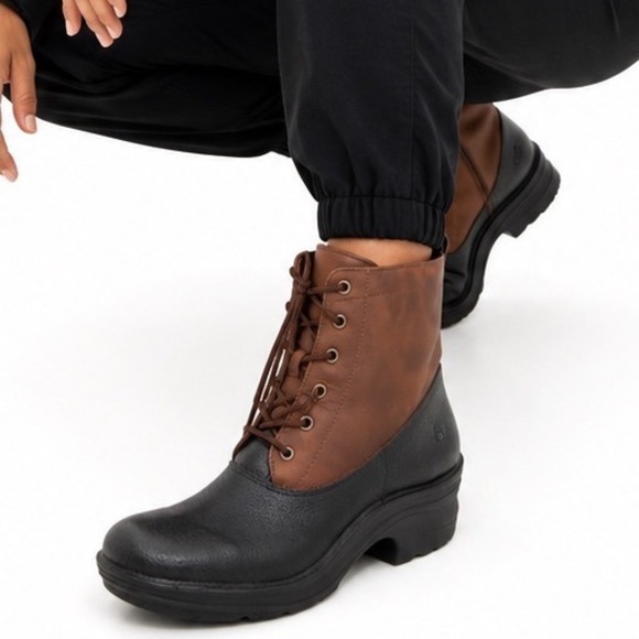 Bionica Roker Black Barista Brown Leather Lace Up Ankle Boots 11 Gorpcore 33-03